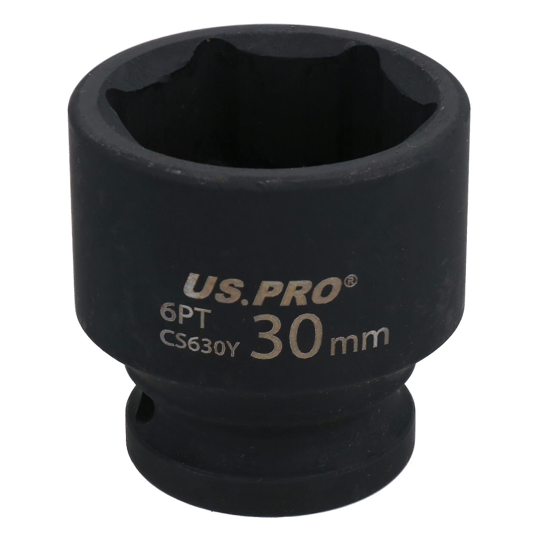 30mm Metric Shallow Impact Impacted European Style Socket 1/2" Drive 6 Sided