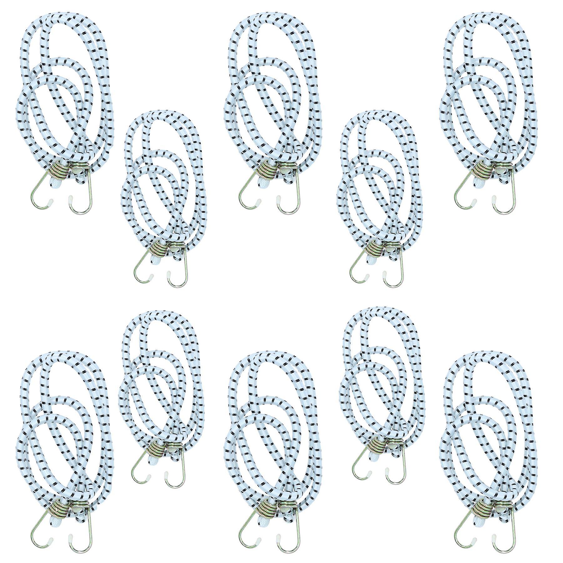 72” Heavy Duty Bungee Cords Fasteners Tie Downs Fastening Metal Hooks 10pk