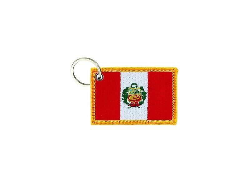 Cle Cles Key Brode Patch Ecusson Badge Perou Peruvien Flag
