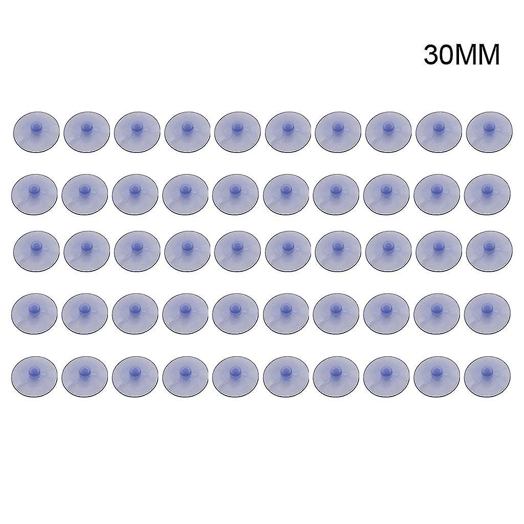 50 Pieces Transparent Suction Cups Without Hooks Anti-collision Sucker Pad