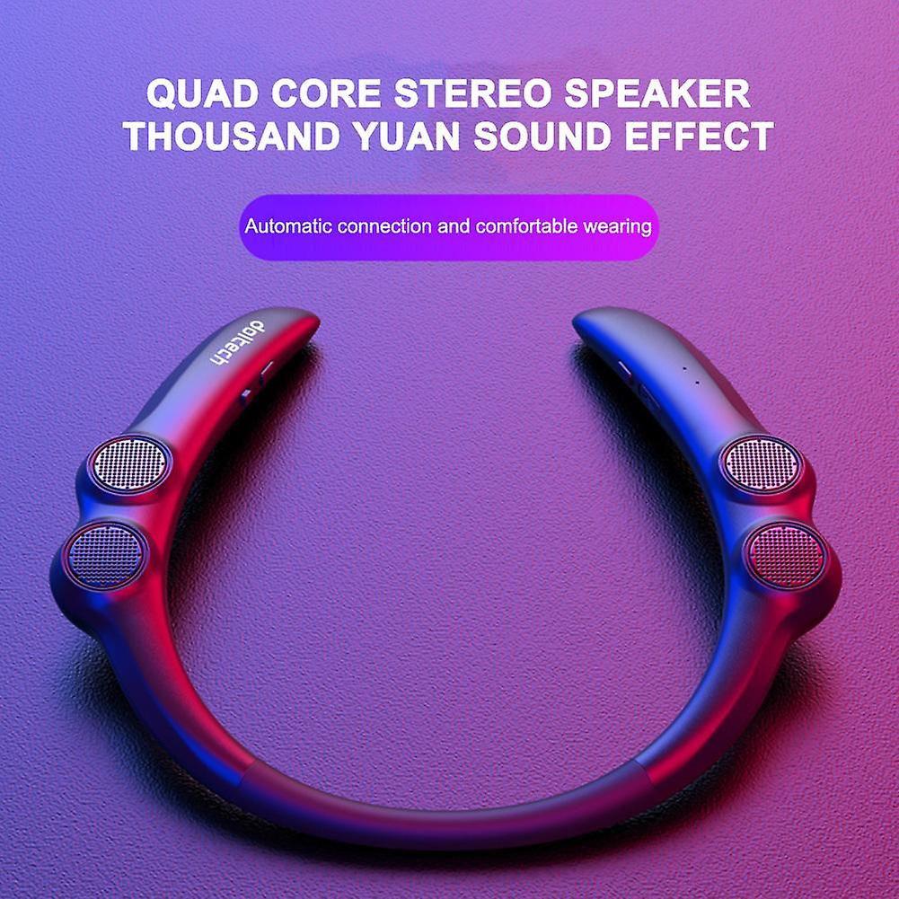 Wearable Bluetooth-compatible Speaker Hang Neck Wireless Stereo Sound Box