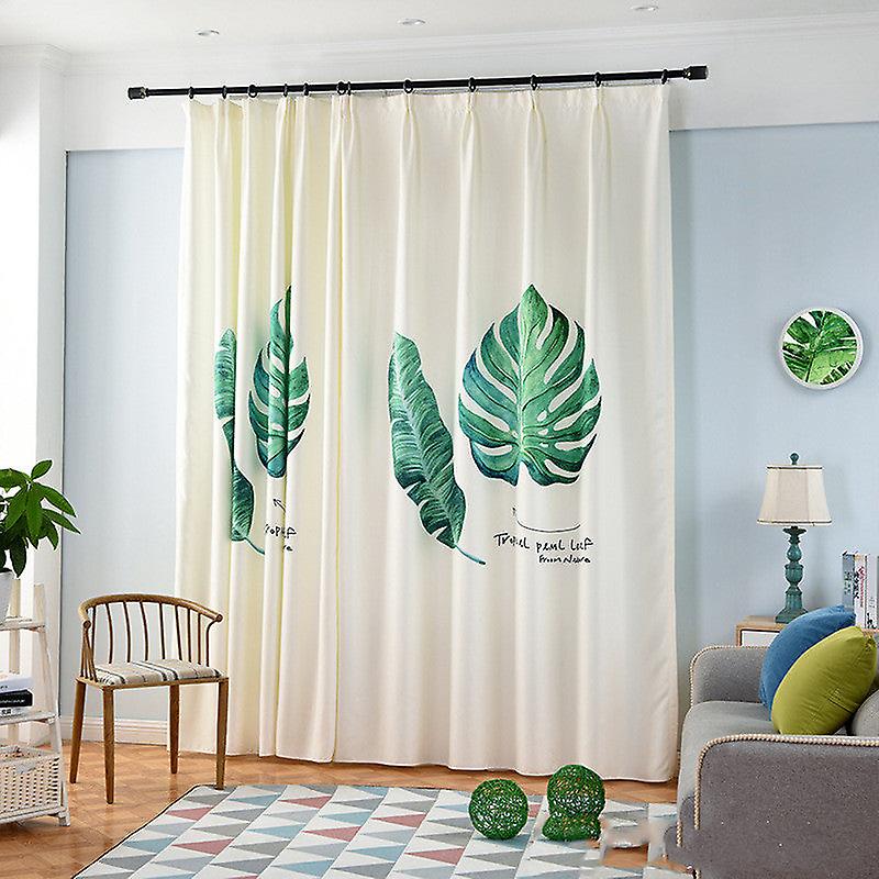 Banana Leaf Digital Printing Curtain