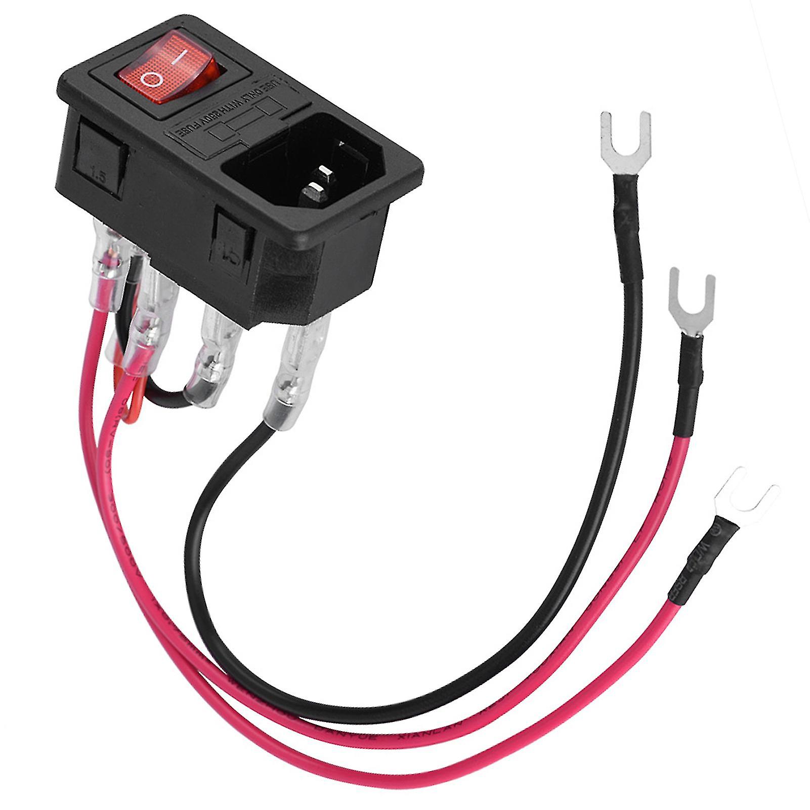 Adaptateur d'alimentation type U 10 A 220 V/110 V avec fusible pour imprimante 3D