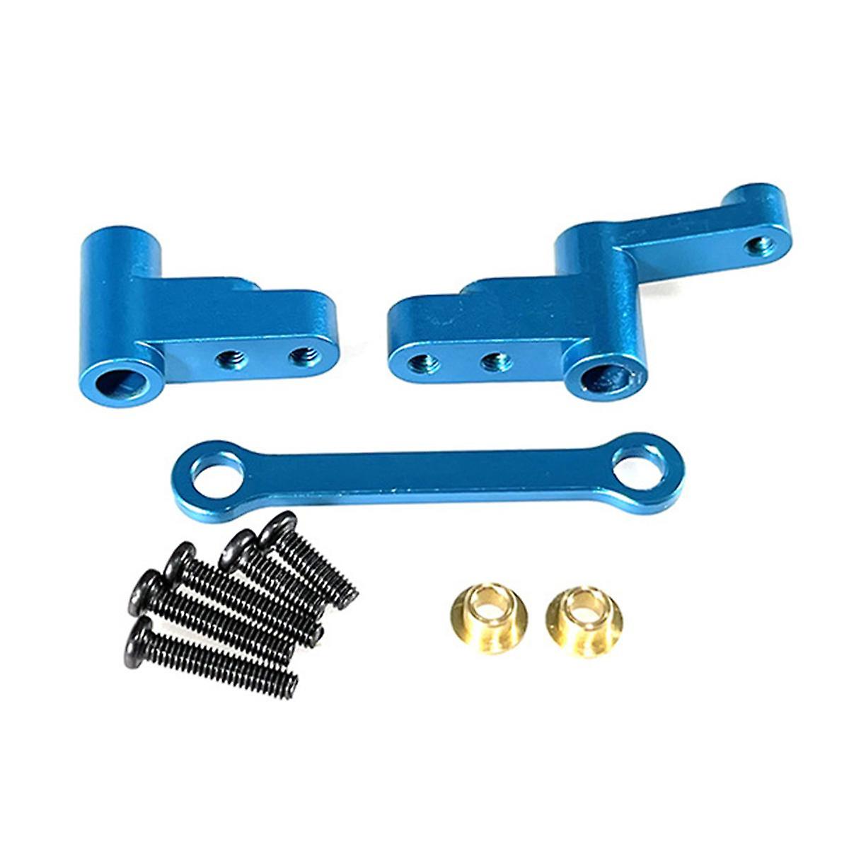 Steering Arm Set for 1/14 14301 14302 RC Car Upgraded Parts Steering Assembly Blue