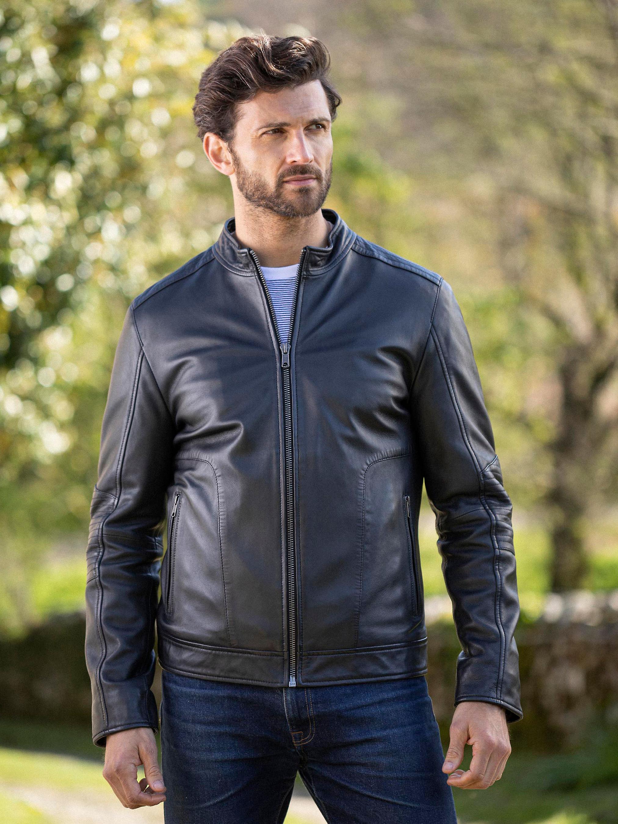 Greystoke Leather Jacket in Black