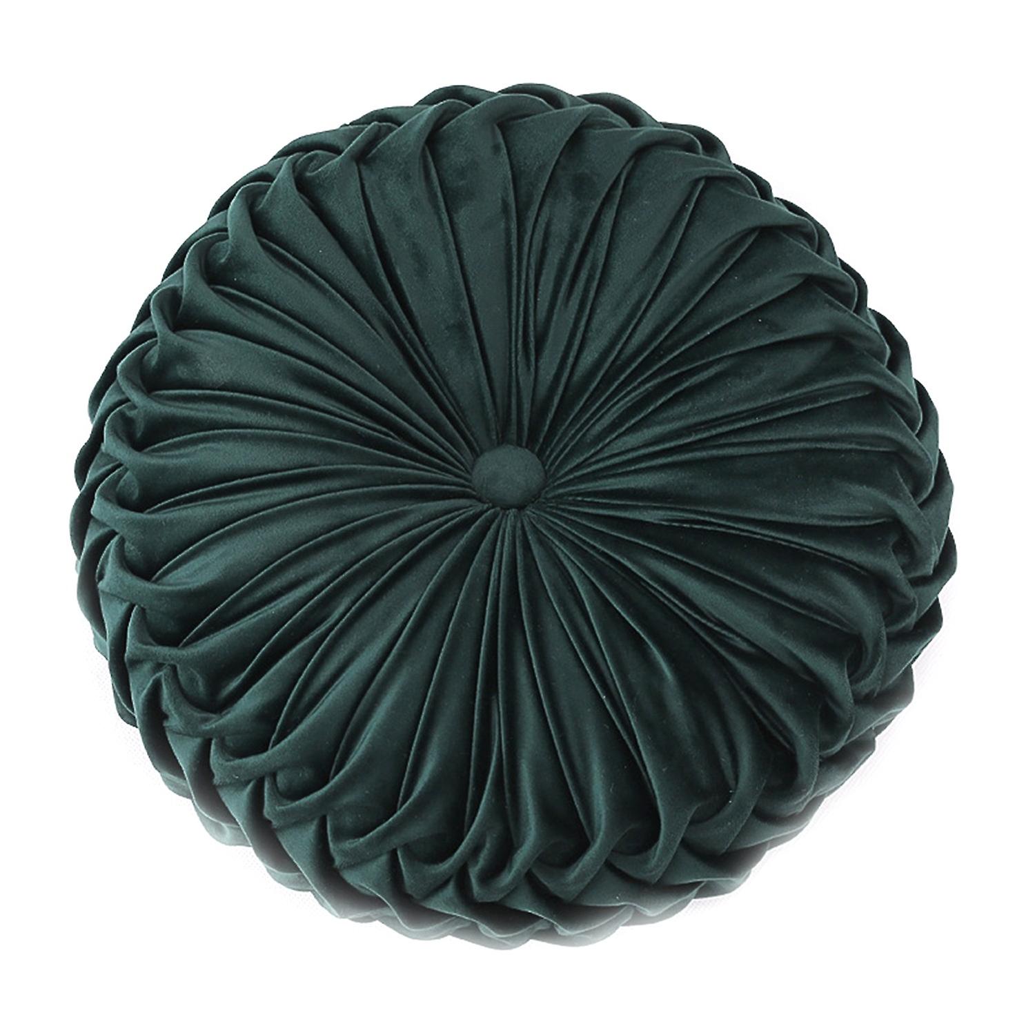 Pumpkin Pillow Comfortable Multifunctional Stuffed Fold Pattern Round Wheel Pillow for Kids