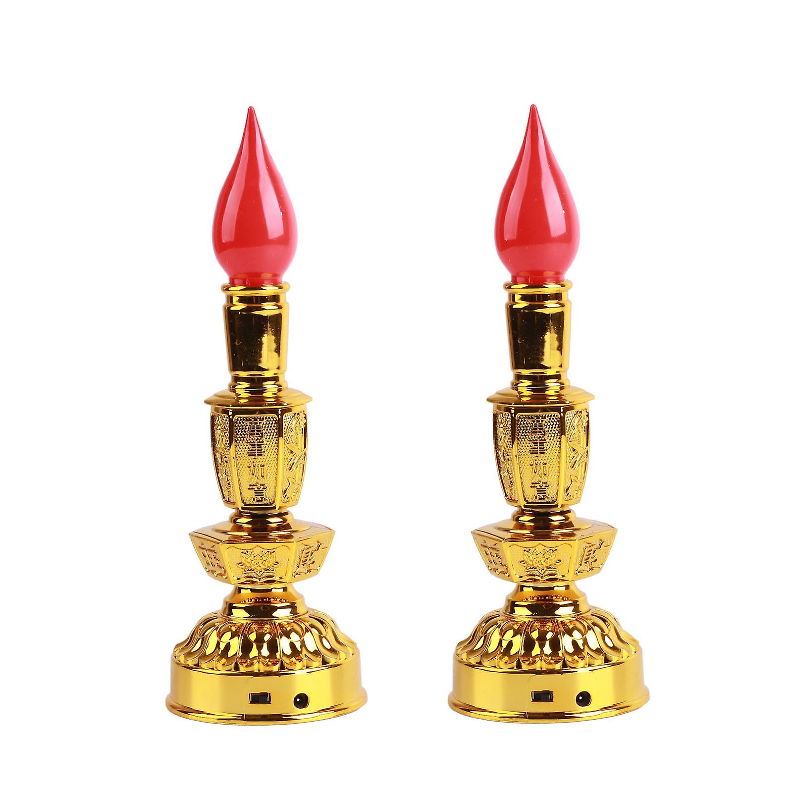 Candle Lamp LED Low Power Consumption Chinese Style Traditional Retro Lotus Lamp LampSingle Bright