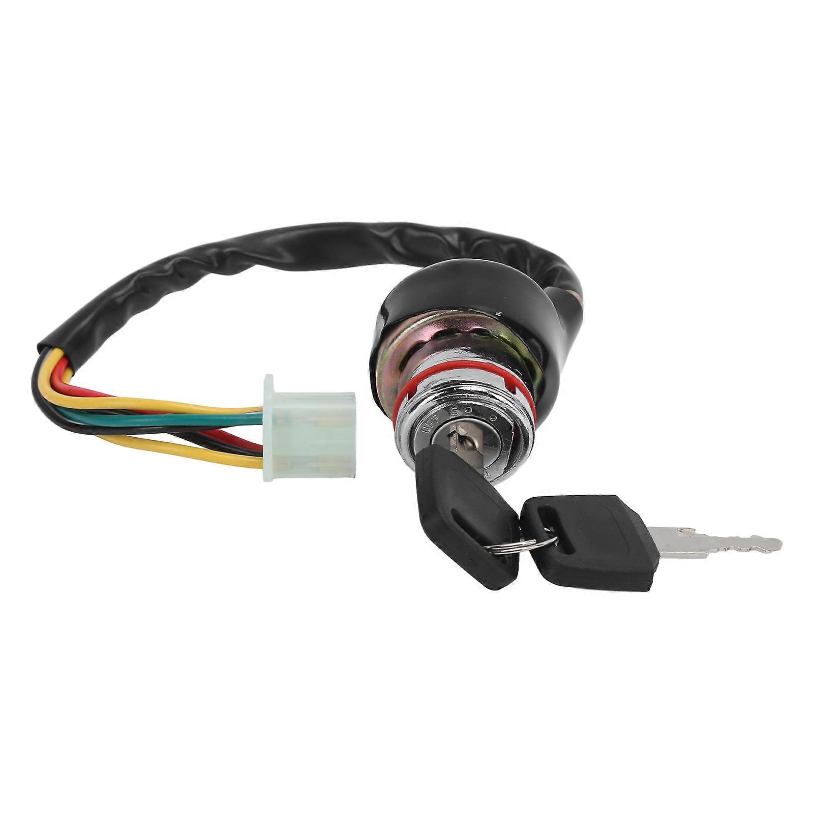 Ignition Switch 9 Hole 6 Wires with 2 Keys Fit for Chinese 50cc to 125cc ATV Go Kart