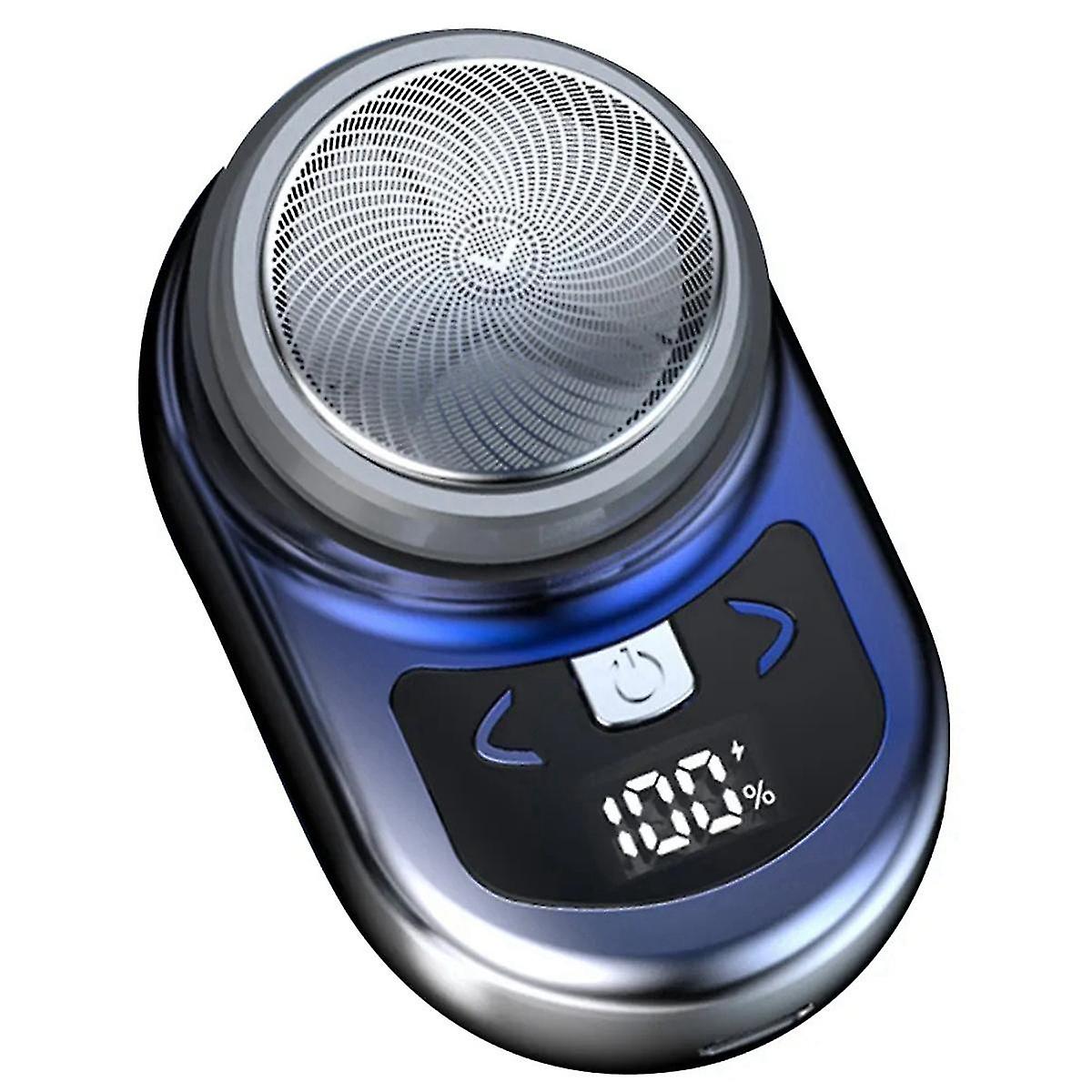 Portable Electric Shaver Pocket Shaving for Men Mini Beard Shaver LCD Power Display Rechargeable Travel Home Shaver-C
