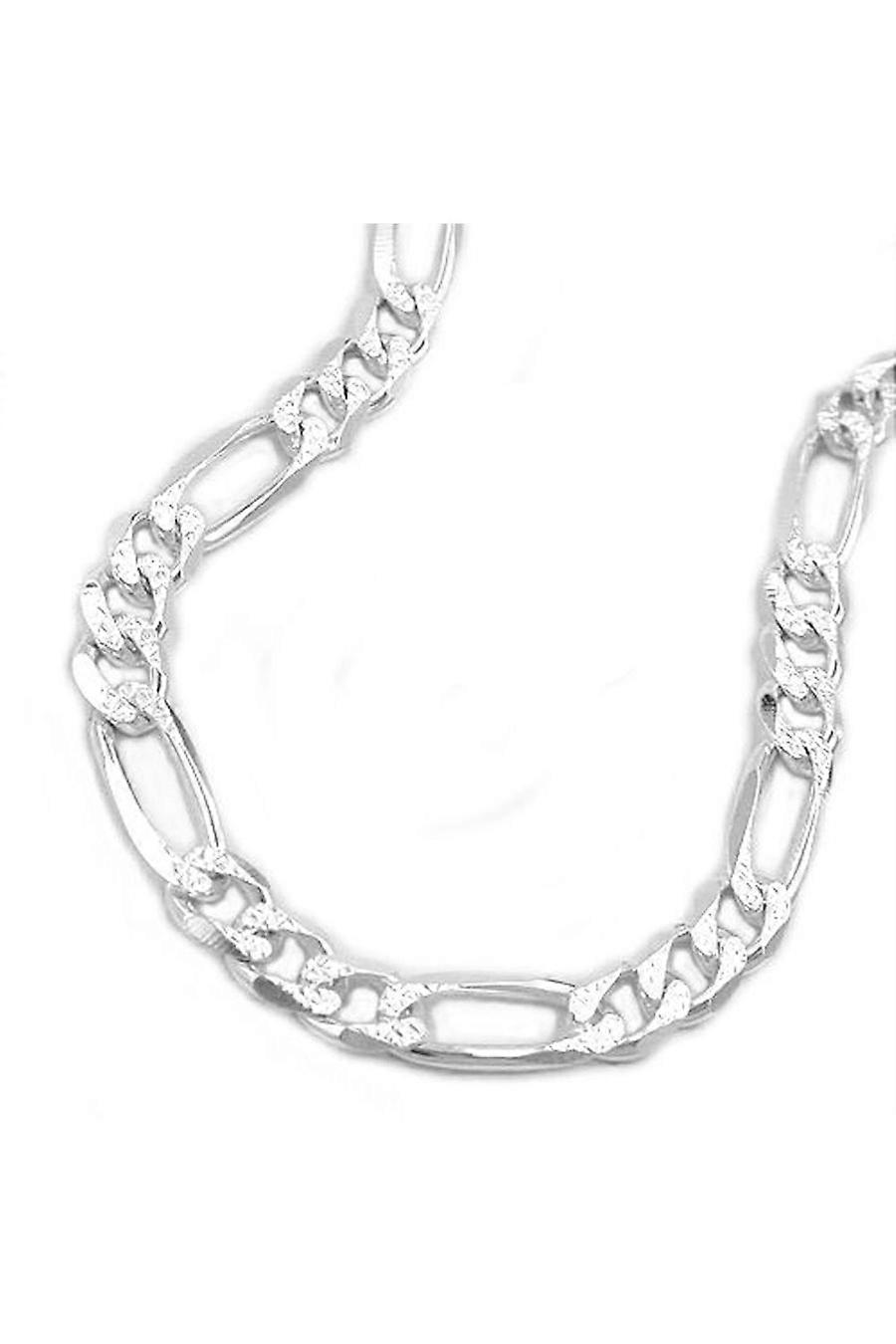 Necklace Figaro Chain 5mm Silver 925 45cm - Gl110004-45