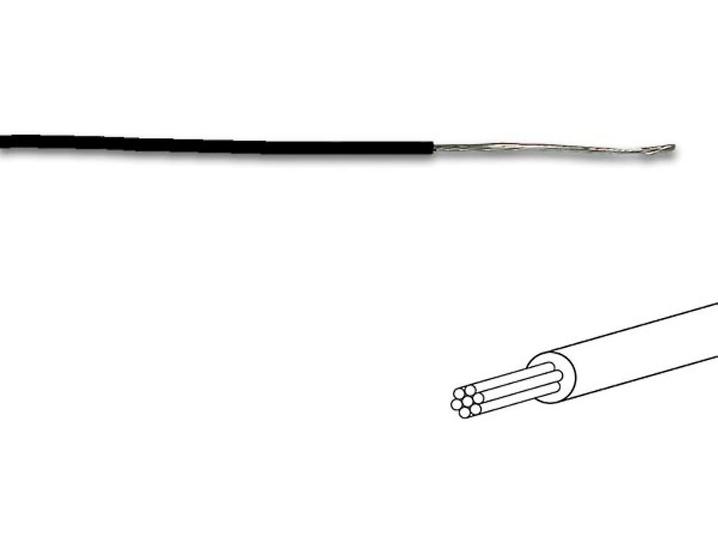 Connecting Wire - Ø 1,4 mm - 0,2 mm² - Multicore - Black