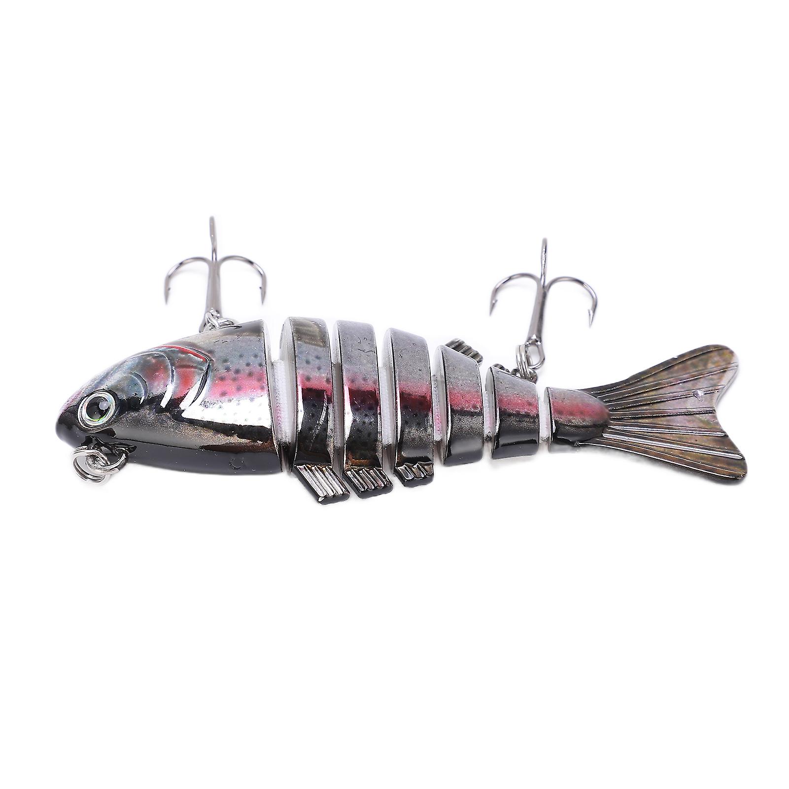 Lure Multi Jointed Swimbait 10cm Hard Bait with 2 Hooks