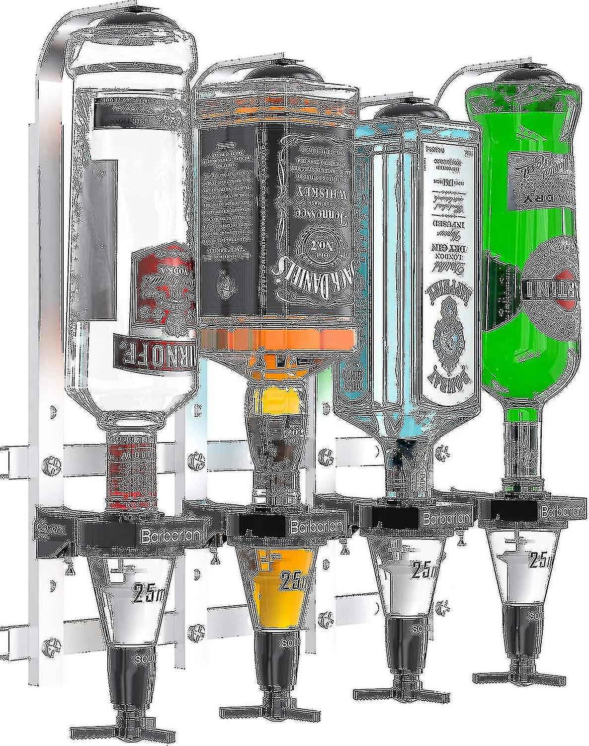 Good quality Barbarian Bar Butler Alcohol Beverage Dispenser 4 Dosage Measures 25ml Home Bar-G
