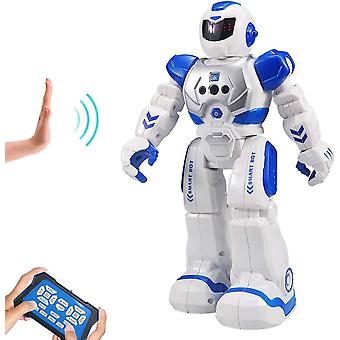 Afstandsbedieningsrobot voor kinderen, intelligente dansrobot met infraroodcontrollerspeelgoed, programmeerbaar, zingend, moonwalking en LED-ogen