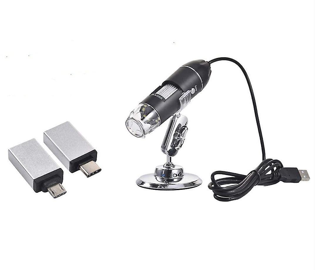 3 In 1 1600x Zoom 8leds Microscope Digital Magnifier Endoscope,copoz Az6411