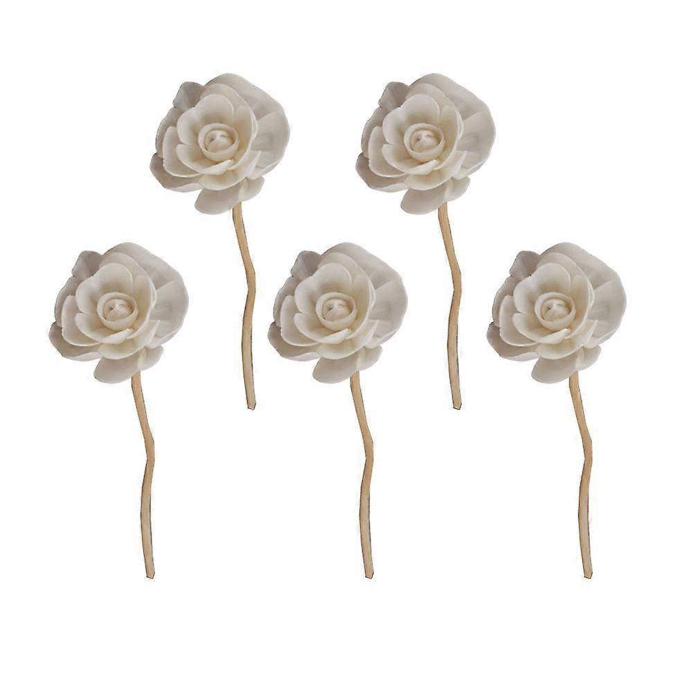 5 Pcs Rattan Reed Sticks Wavy Natural Fragrance Reed Diffuser Aroma Oil Diffuser Rattan Sticks (Random Style)