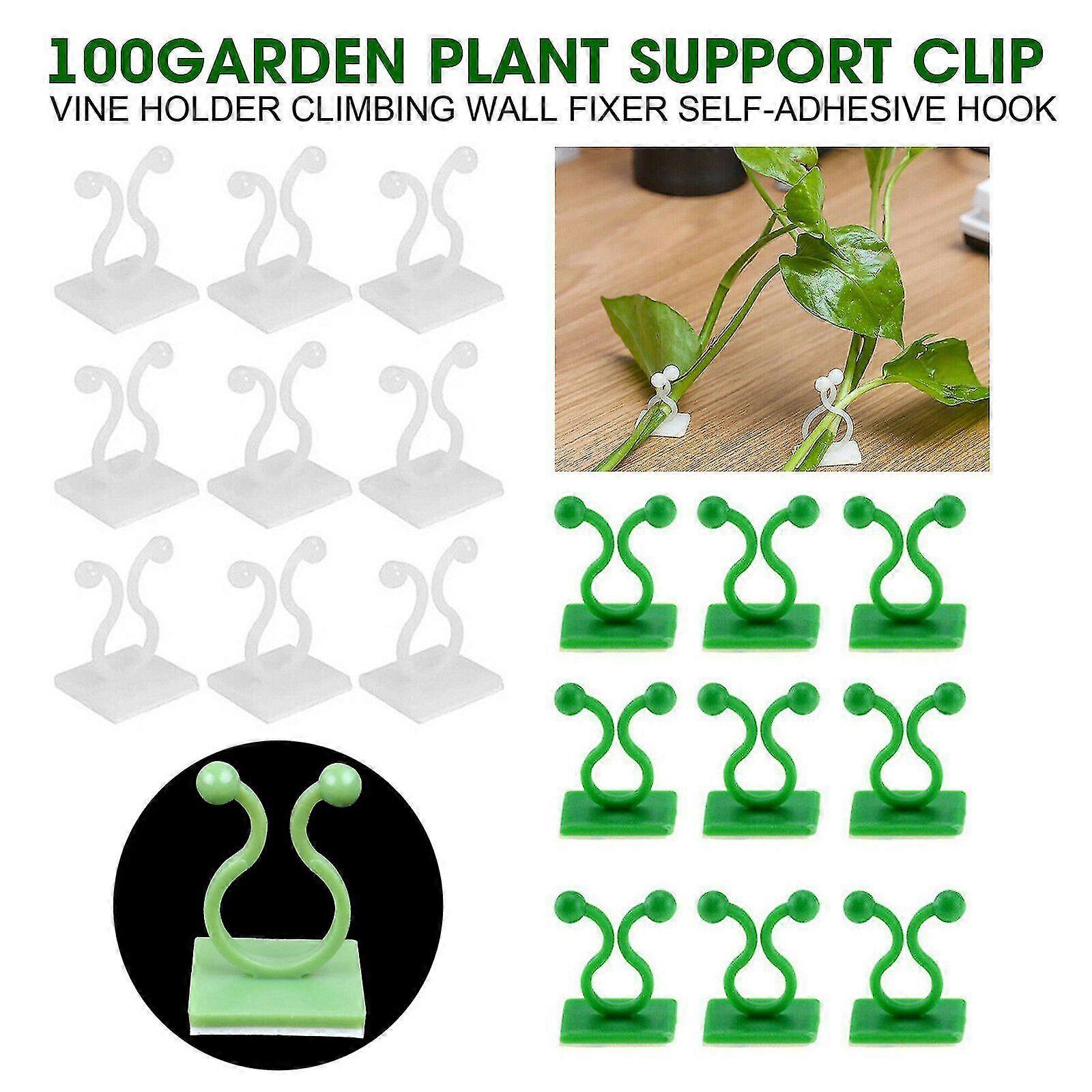 100x växtklämmor Växtklämmor Växtringar Växthållare Växtbindemedel