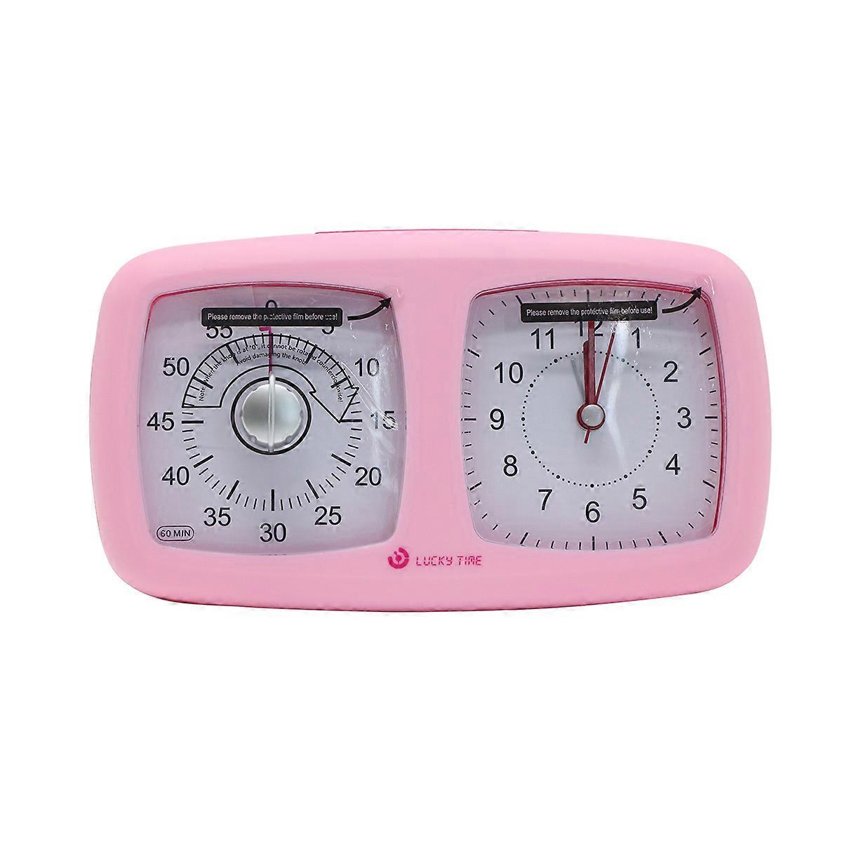 Dual Screen Visual Timer, Electronic Alarm Clock Time Manager For Students, Silent Timer For Kitchen - Time Management Tool For Adults, Home, School O
