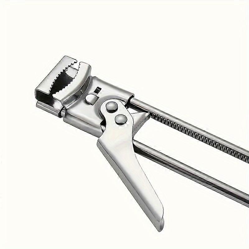 "Multi-Use" mångsidig flask- och konservöppnare i rostfritt stål - Justerbart, greppvänligt köksredskap för enkel öppning