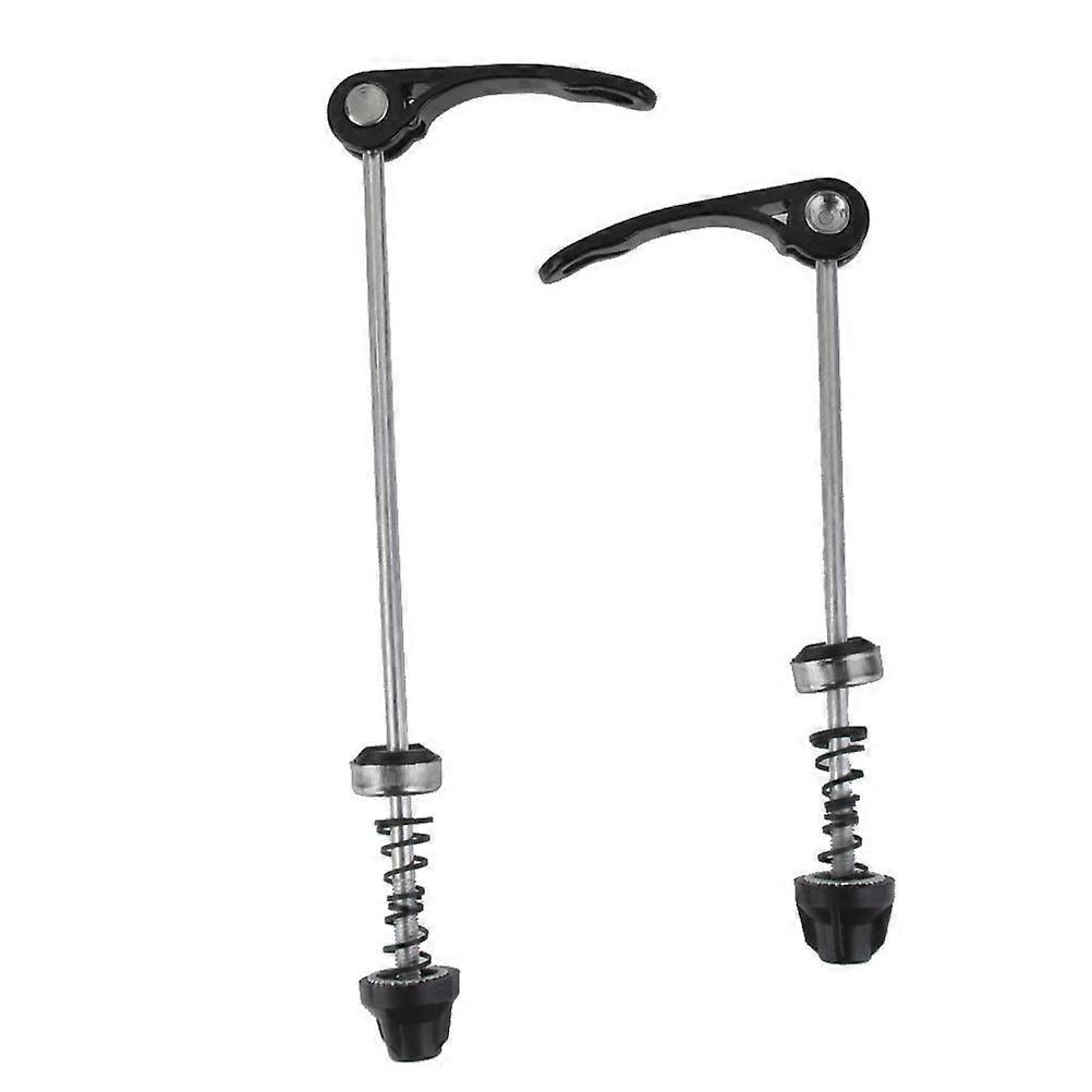 Pair of Quick Release for Wheel Hub Front and Rear Skewers Cycling Parts (Black)
