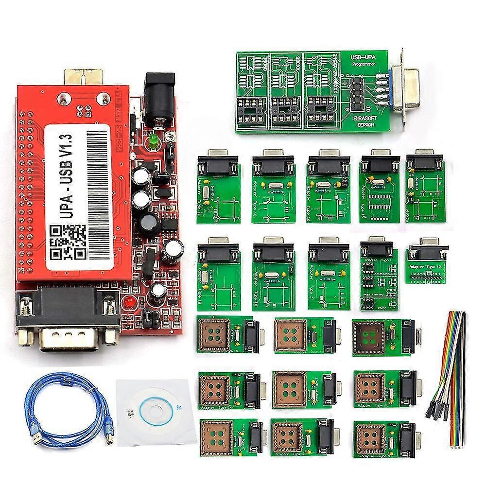 Upa usb programmer with full adaptors auto ecu chip tunning programming with