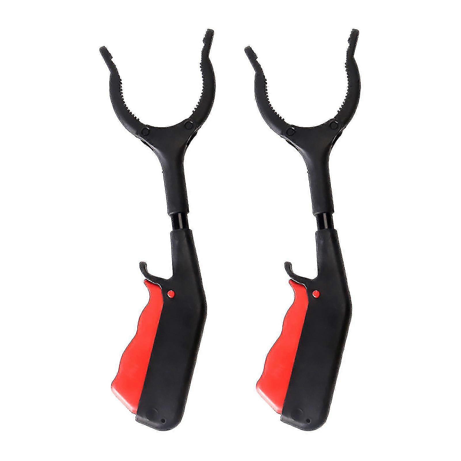 2pcs 30cm Rubbish Tong Lightweight Short Grabber Tool Strong Grip Senior Reacher-YuJia