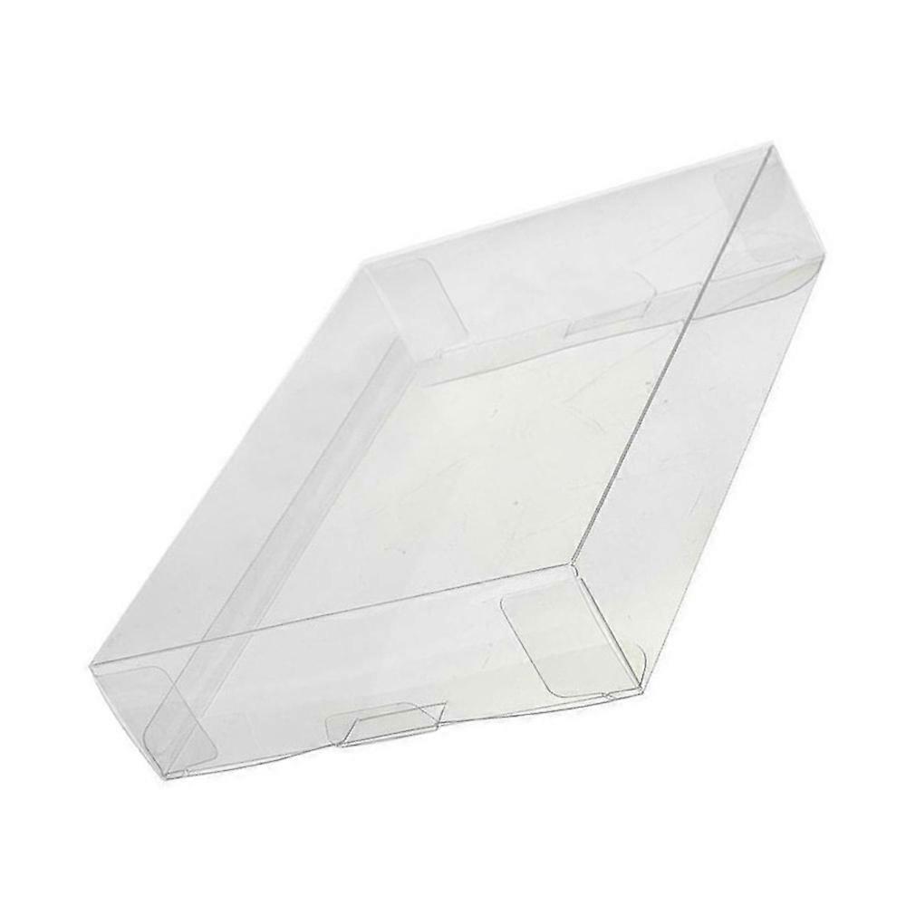 10Pcs/Lot Clear PET Plastic Box Protector Case Sleeves Cover for SNES N64 CIB Boxed Games Box