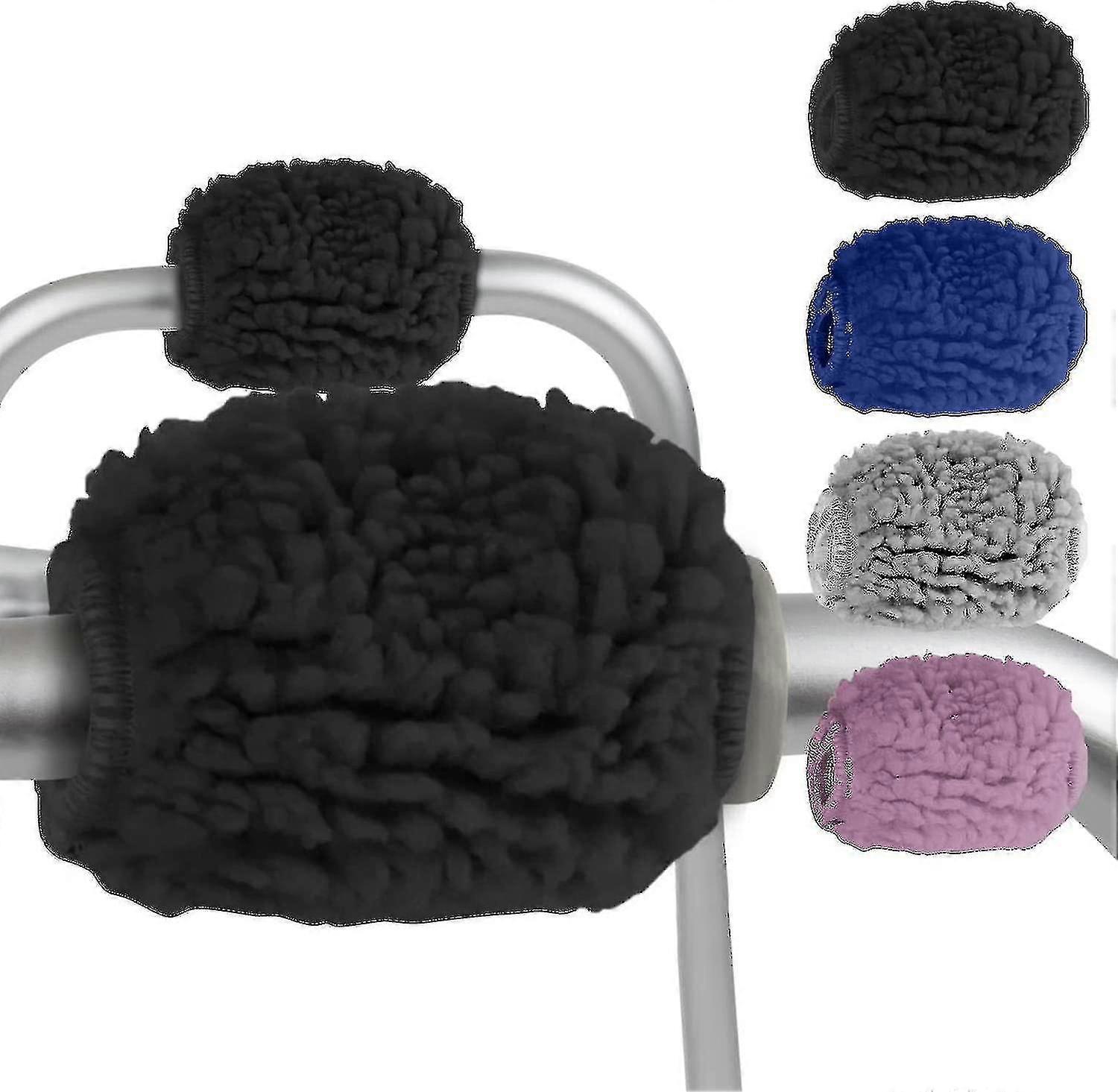 Griffe (2er-Pack) - Handpolster-Zubehör für faltbaren Rollator, Krücken - Weiche Kissengriffabdeckung für Erwachsene, Behinderte, Senioren, Medizinischer Lenkerschaum