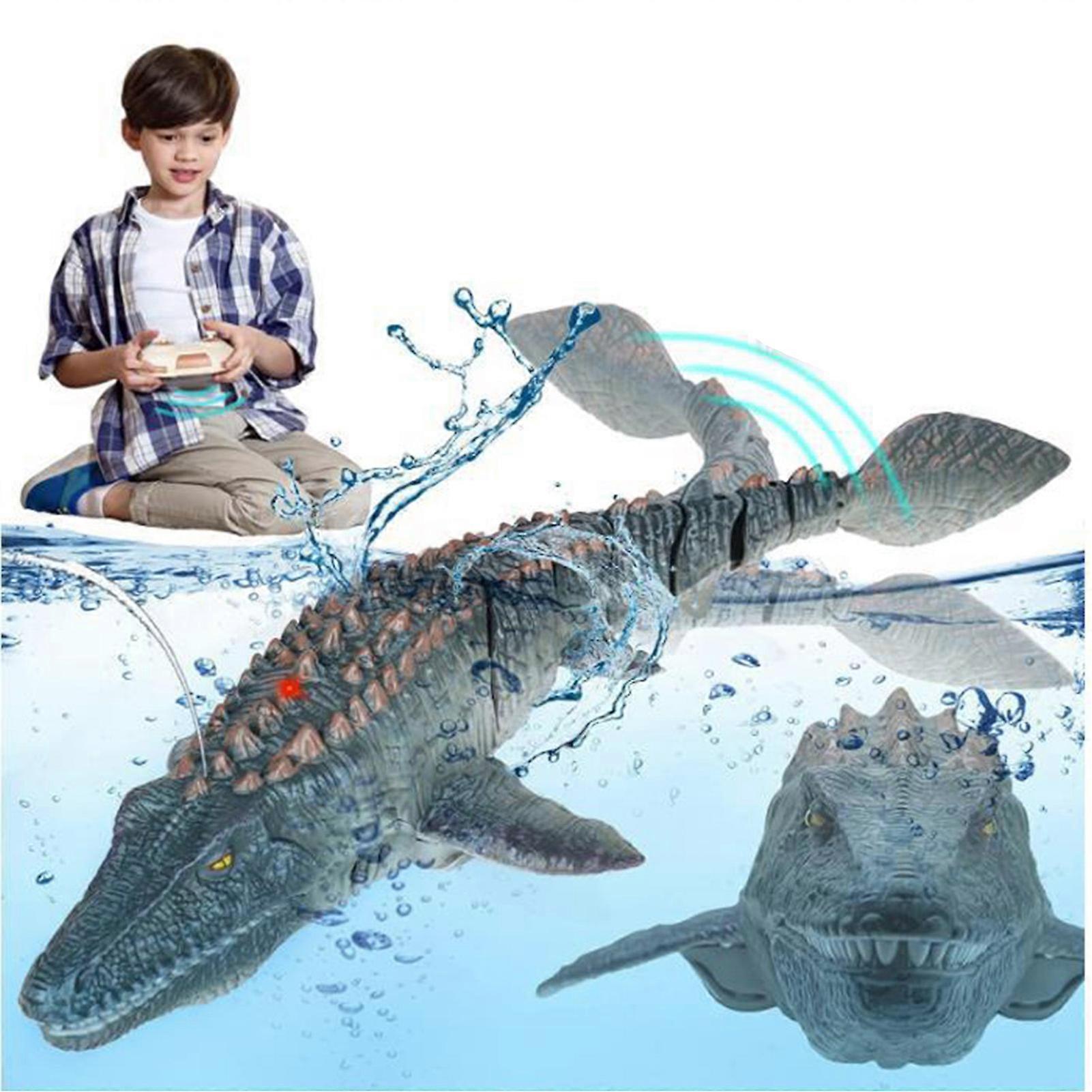 2.4G Wireless Charging Remote Control Simulation Dinosaur Squirting Shark Swinging Mosasaur