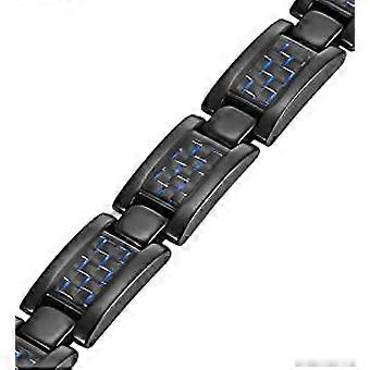 Bracciale Magnetico In Titanio Puro Con 34 Magneti Al Neodimio - Uomo E Donna, Regolabile, Ipoallergenico, Argento E Oro - In Elegante Scatola Regalo