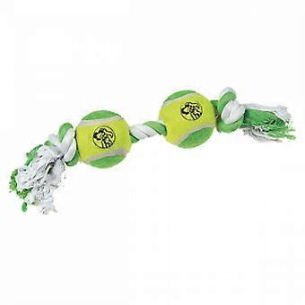 Rope with 2 tennis balls dog toy