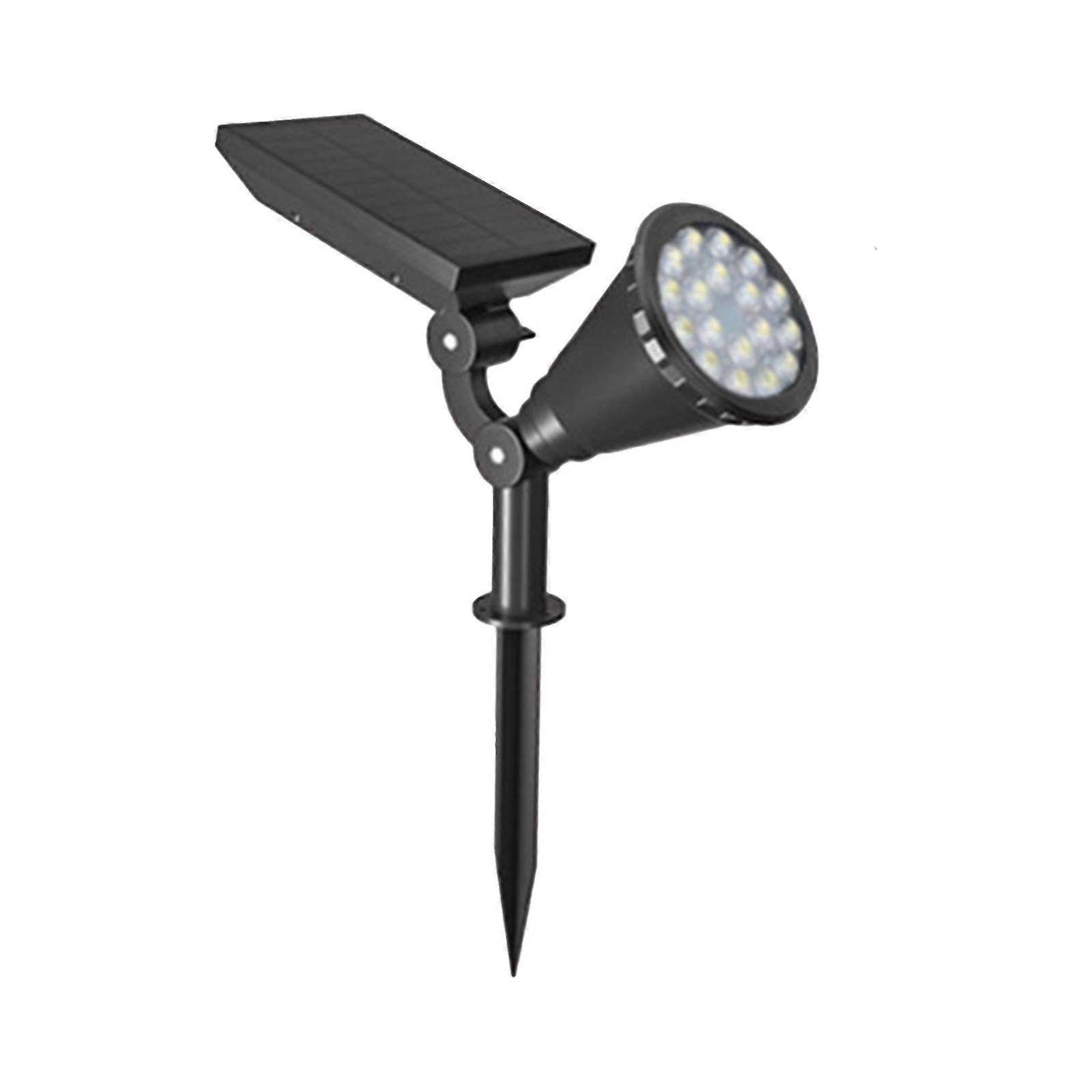 Solar Spotlights Brightness Adjustable Decorative Lamp for Tree Garage Patio White Light
