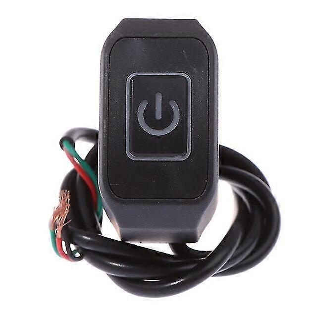 22mm Motorcycle Electric Vehicle Self-locking Abs Waterproof Control Switch Button With Led Light For Anti-theft Alarm Control