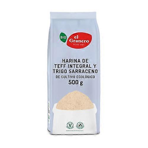 Organic whole grain teff flour and buckwheat 500 g