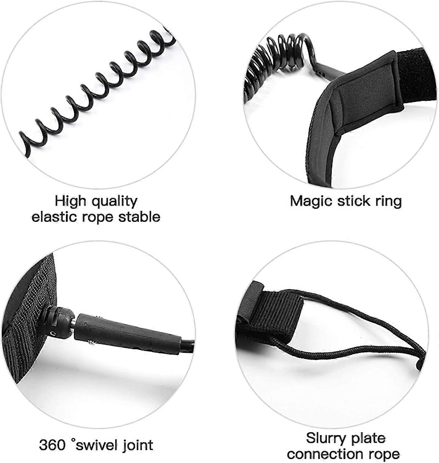 SUP Board Leine 10ft Mit Handytasche - TPU Sicherheitsseil Für Wassersport