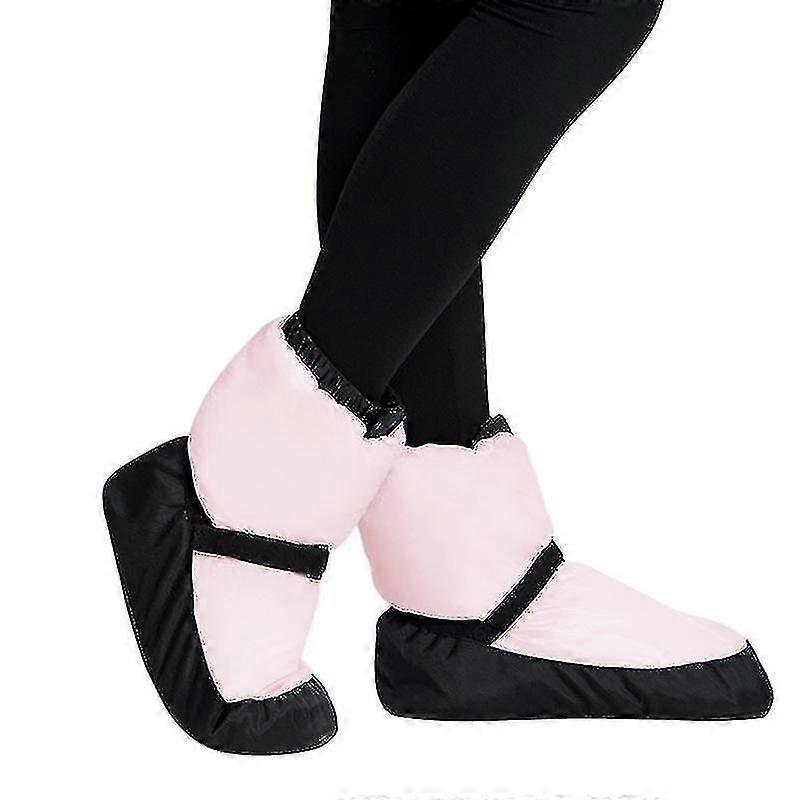 Warm Ballet Dance Shoes - Stivali da ginnastica corti imbottiti da donna, scarpe in cotone
