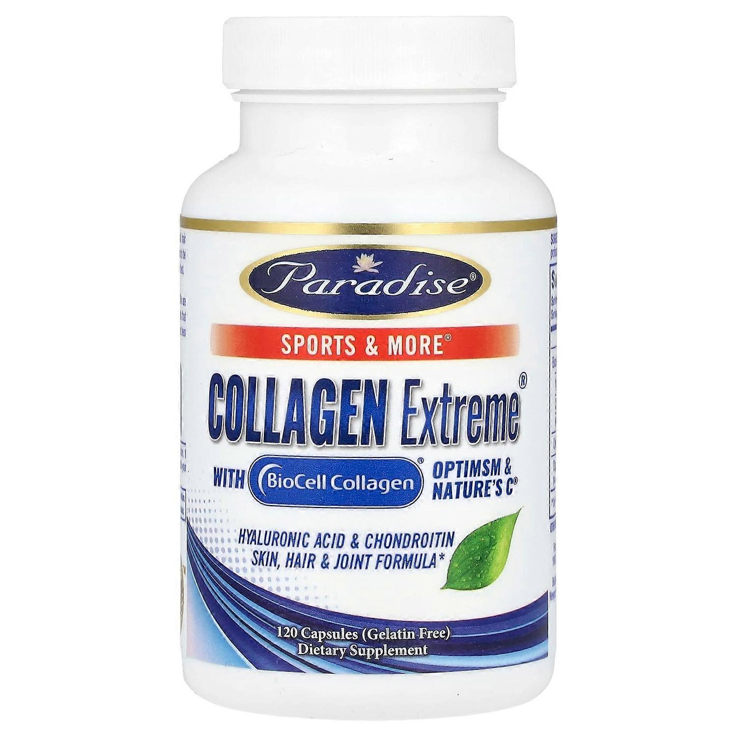 Paradise Herbs, Collagen Extreme¬Æ with BioCell Collagen, OptiMSM & Nature's C¬Æ, 120 Capsules