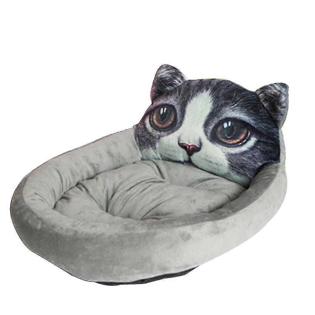 Pet Dog Nest Soft Comfortable Cartoon Printed Warm Cats House Sleeping Bag Mat Pet Supplies