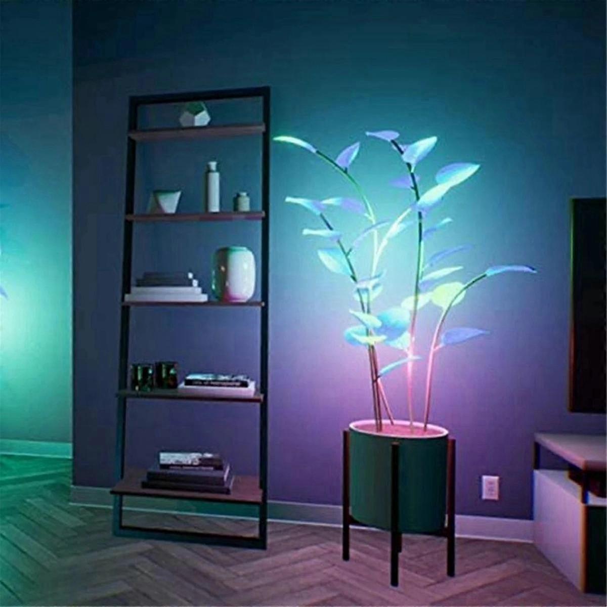 مصباح LED Houseplant ديكور داخلي جو ضوء ليلي مصباح نباتي ملون قابل للتغيير متوافق مع ديكور المنزل