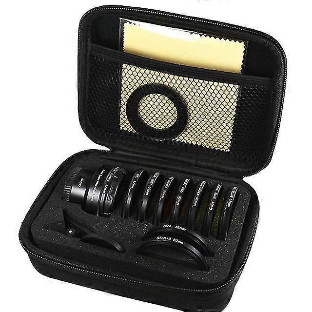 12-In-1 phone lens set,anti-distortion,wide-angle,macro,cpl polarization,light reduction,gradient filter,for slr cameras