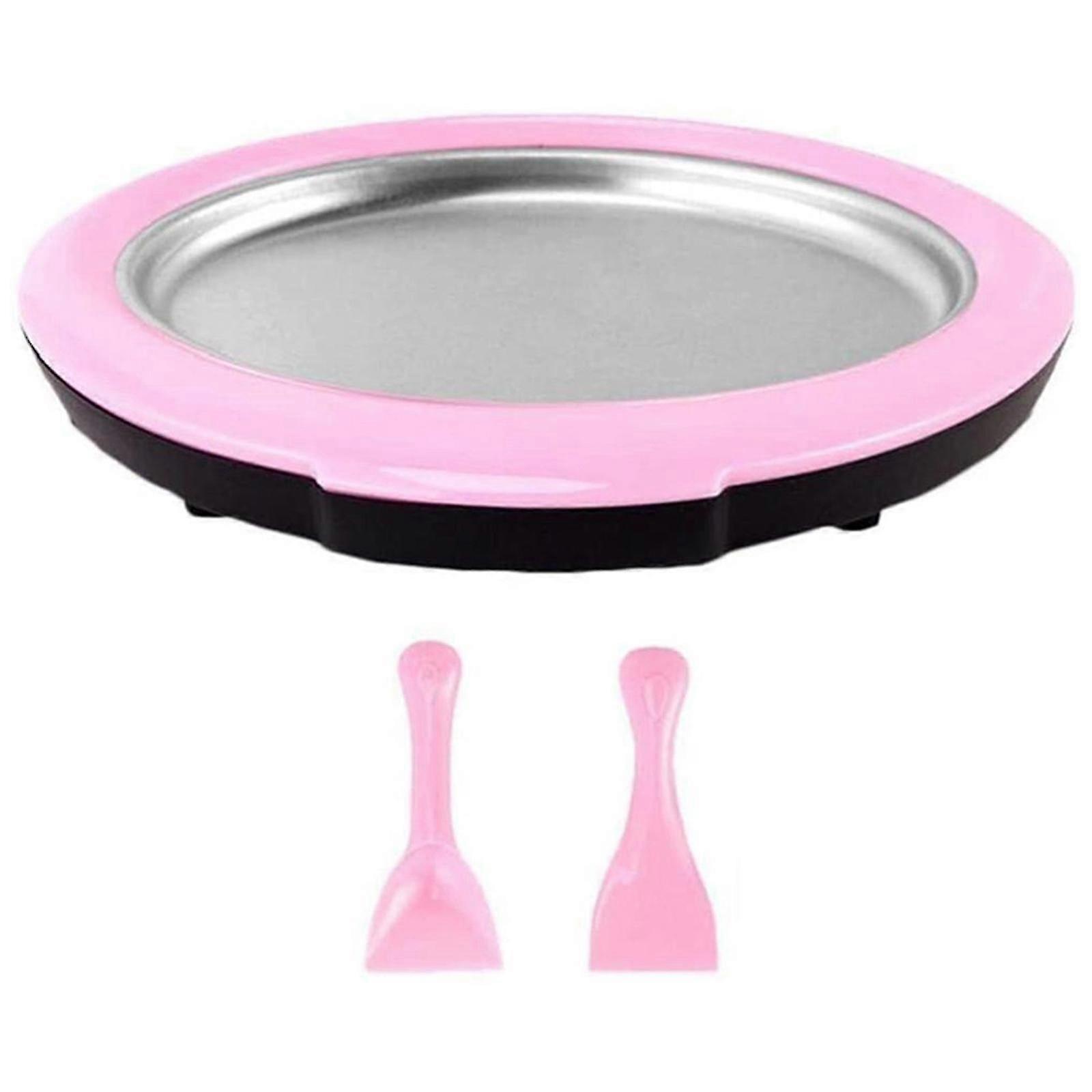 rolled ice cream maker with 2 spatulas mini fried yogurts machine fry ice plate homemade ice cream