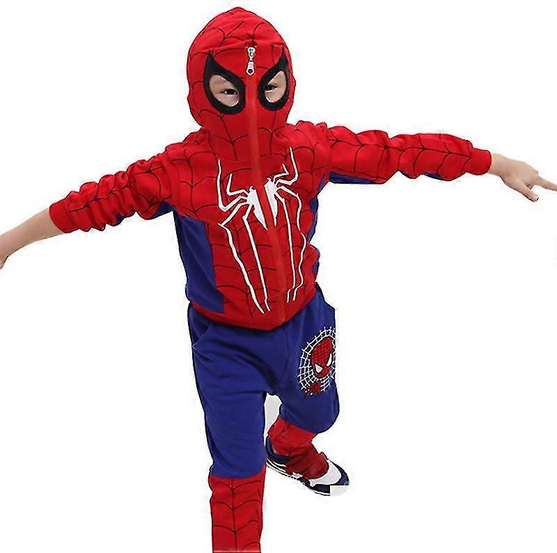 Barn Pojkar Spiderman Hoodie Topp Byxor Set Kostym Outfit Träningsoverall Kläder -NMAOV