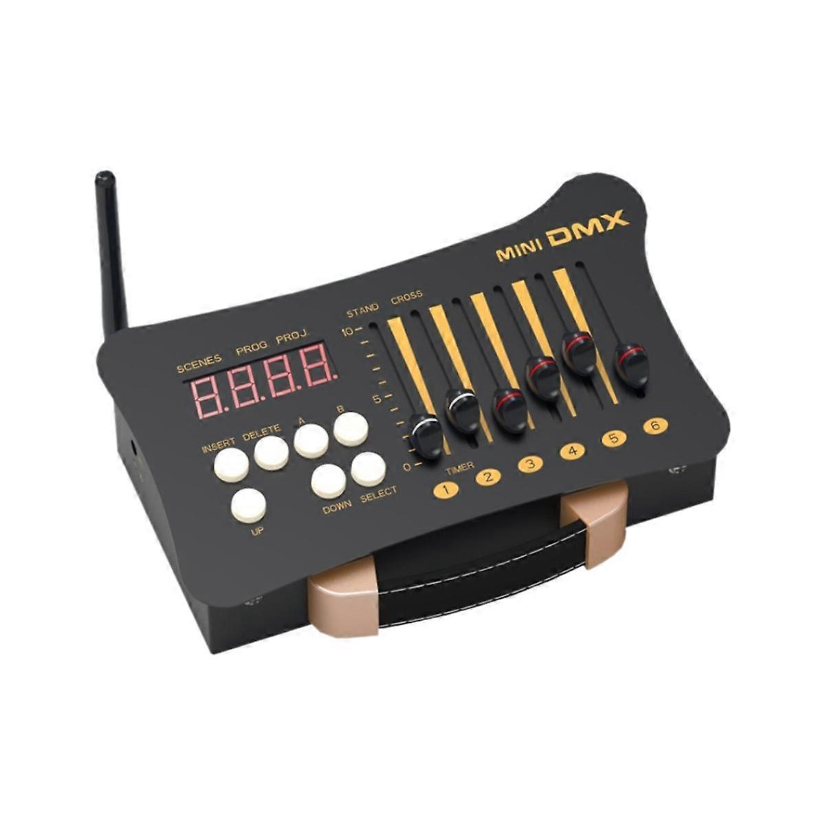 EU Plug Mini Portable DMX 512 Controller Stage Lighting Controller Moving Moving Beam Light Controller Dimming Console