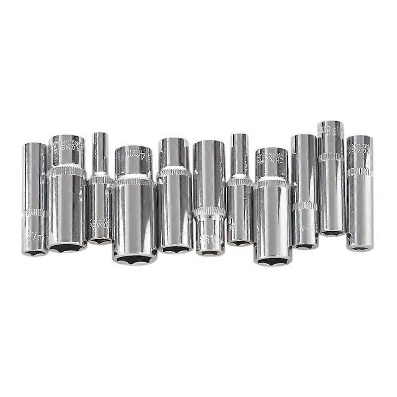 11 pcs 14 inch Drive Deep Socket Set CRV Hand Tools 6 Point Long Socket Hex Repair Tool
