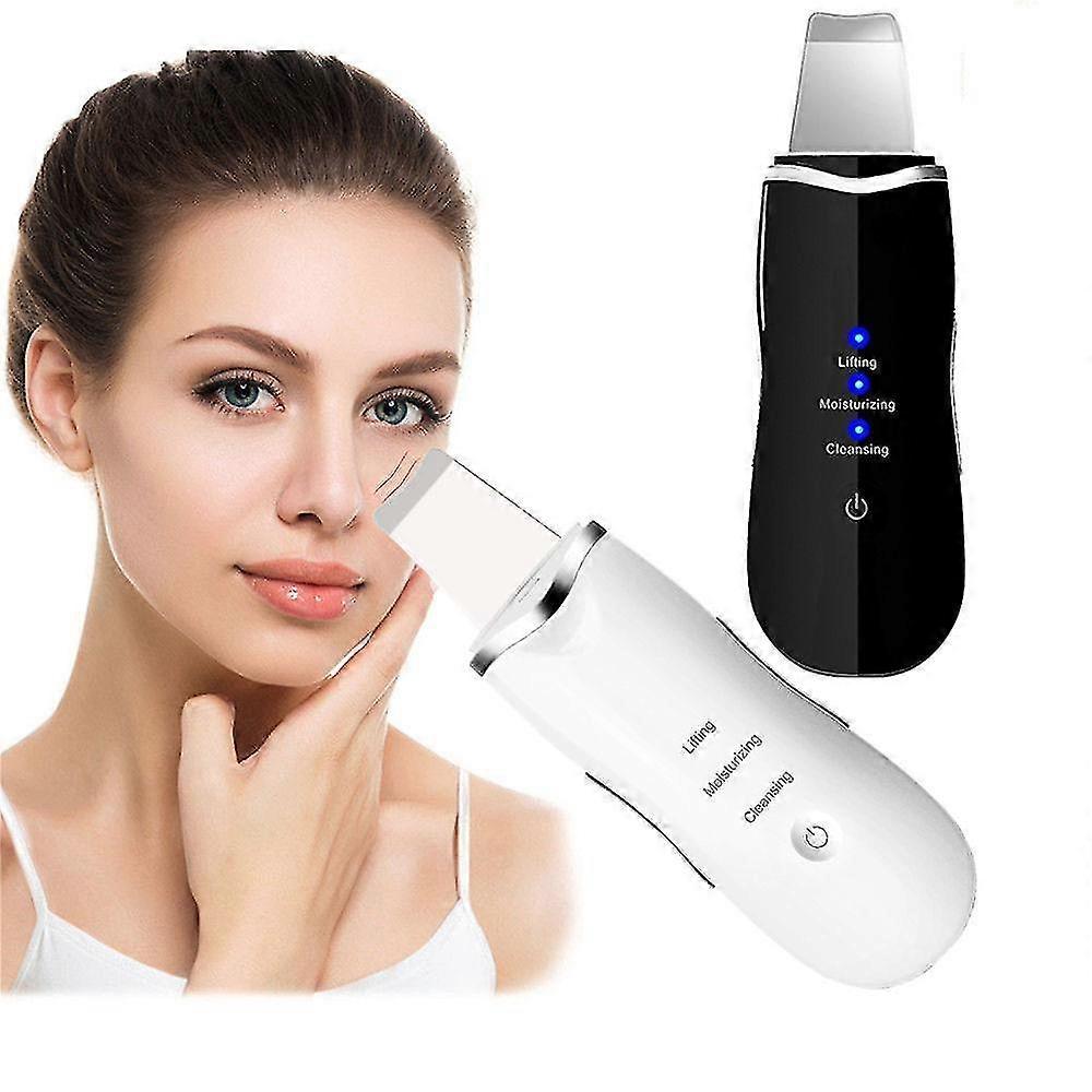 Ultrasonic Skin Scrubber Spatula Blackhead Remover Face Scraper Cleaning Spa Tool