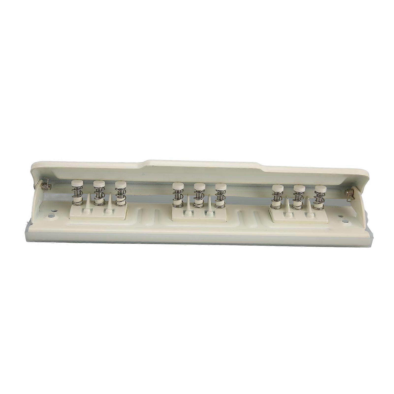 9 Hole Punch White Manual 8 Sheet Capacity DIY Hole Puncher for A4 B5 B6 A5 A6 Paper