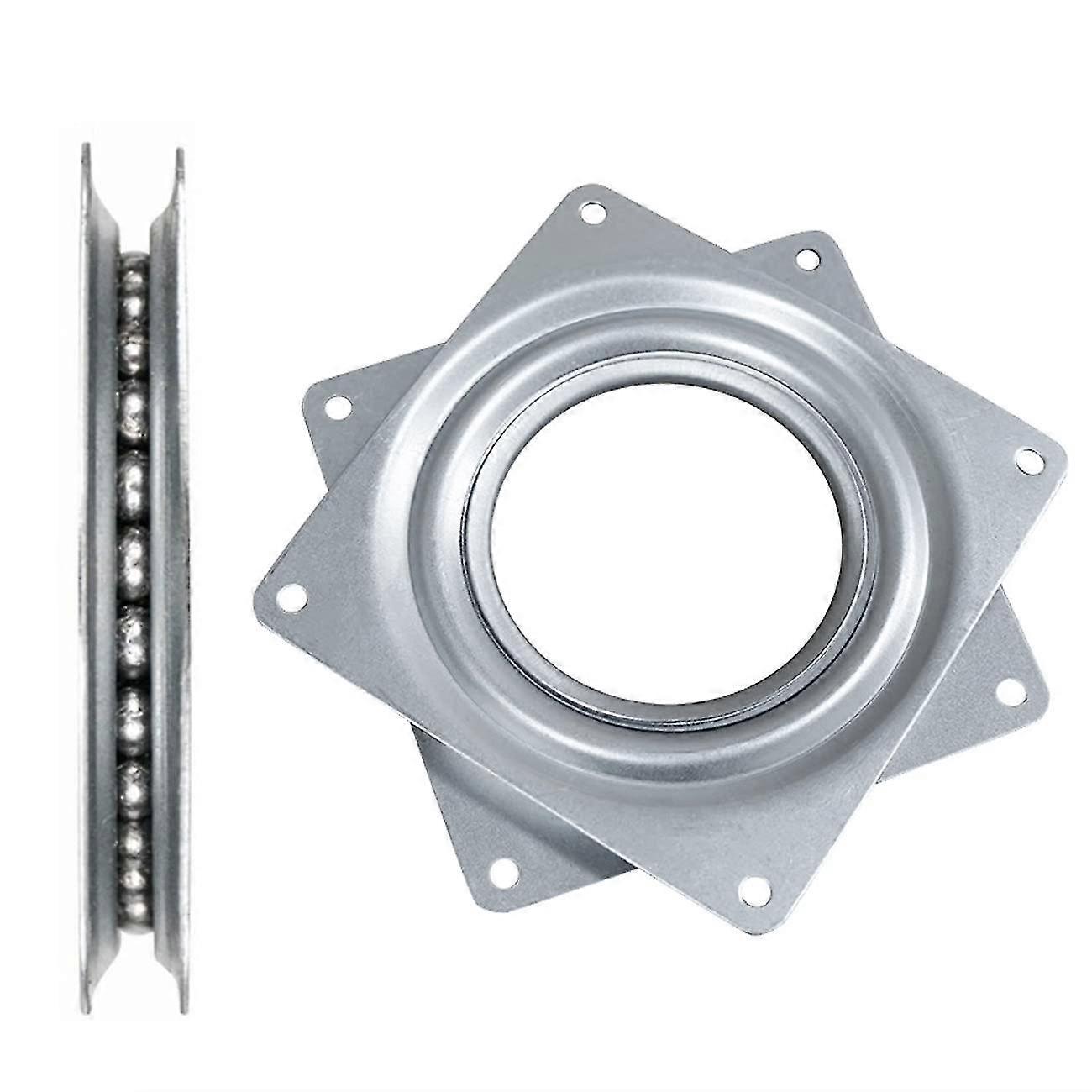 Square Rolling Swivel Plate, Square Ball Bearing, 4 Inch Ball Turner, 360 Rotation Square Tray, For Furniture, Displays, Cabinets