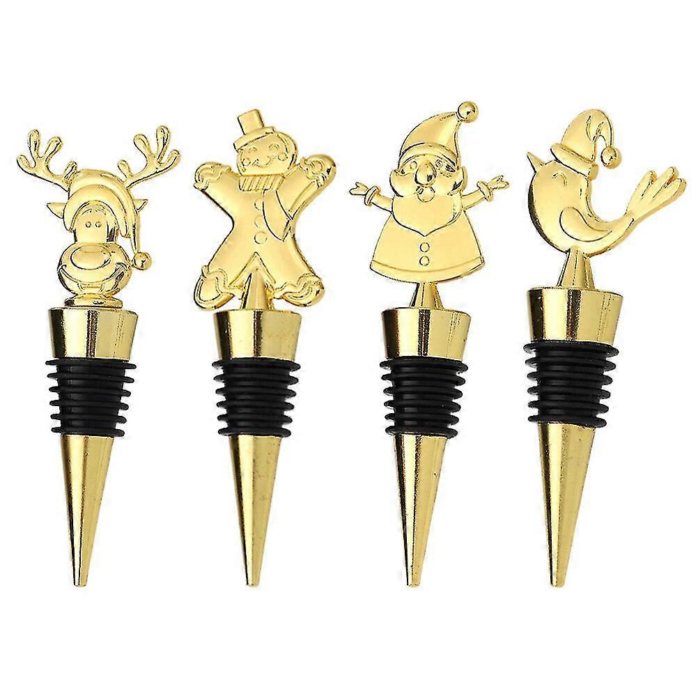 4pcs Bottle Stoppers Rative Bevera Bottle Stopper