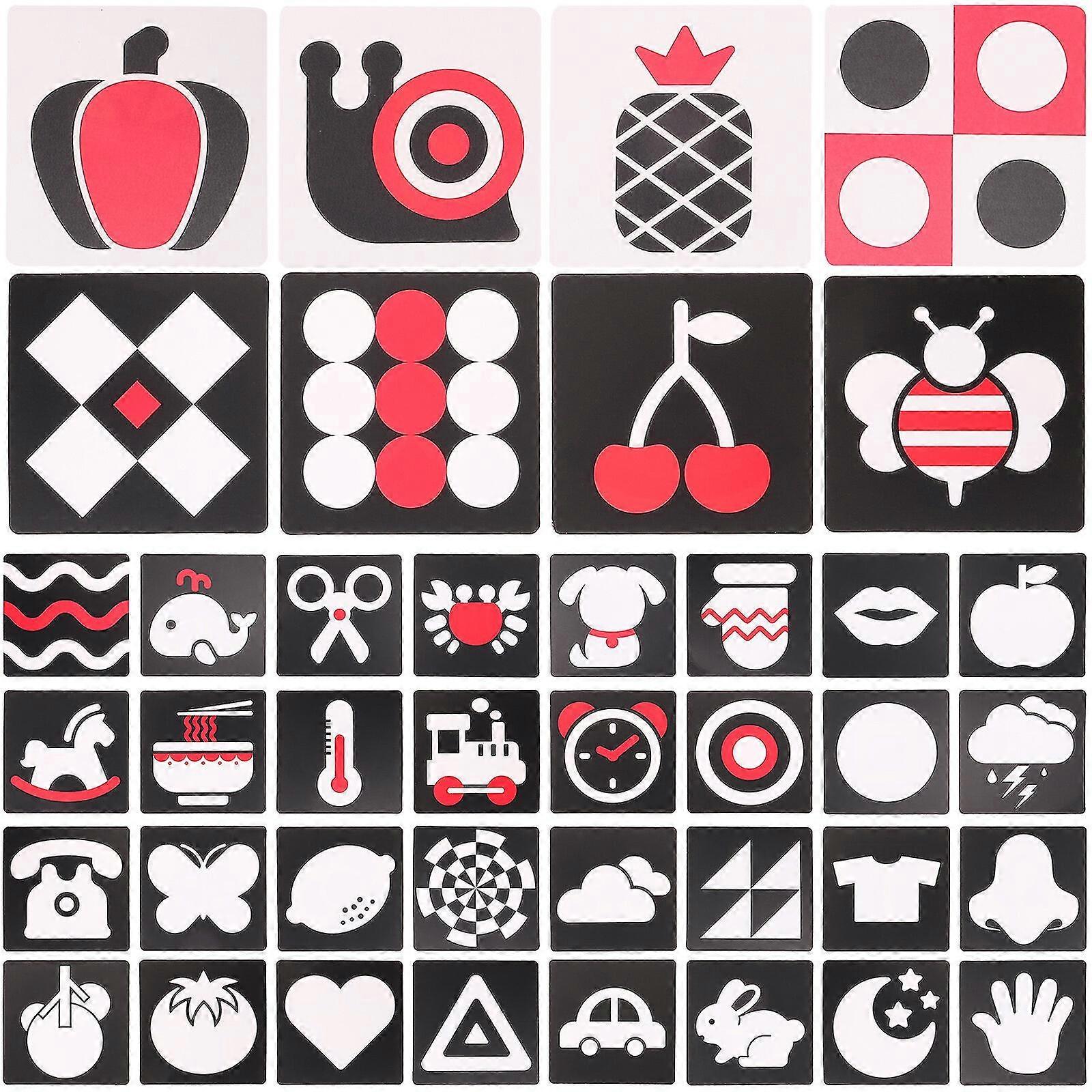 2 Sets Of Infant Flash Cards Infant Flash Card Visual Stimulation Cards For Toddlers