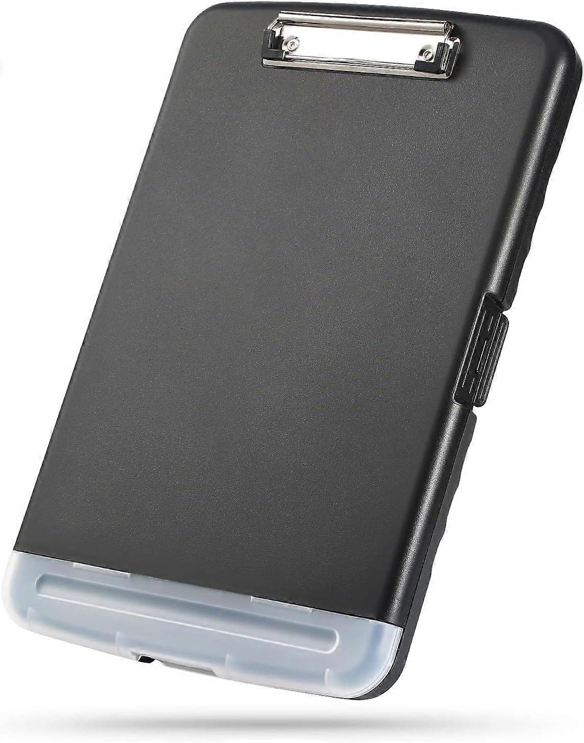 Clipboard with storage, sturdy clipboard with pen holder, A4 plastic clipboard with compartment,2024 Ping